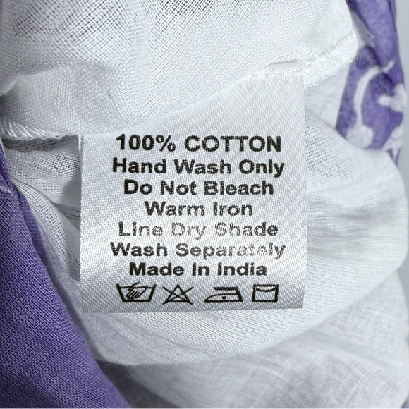 NWT Clara The Label Boho Maxi Dress S Blue Purple Cottagecore Coastal Bohemian - Picture 12 of 16